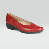 Diana -  Ballerina Clásica Cómoda Con Cuña, Piel Borrego Genuino