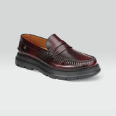 Josef - Loafers para caballero color vino Piel de Ternesa