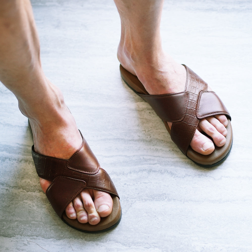 Sandalia sin Talón en Piel de Borrego para Caballero Sandalia sin Talón en Piel de Borrego para Caballero