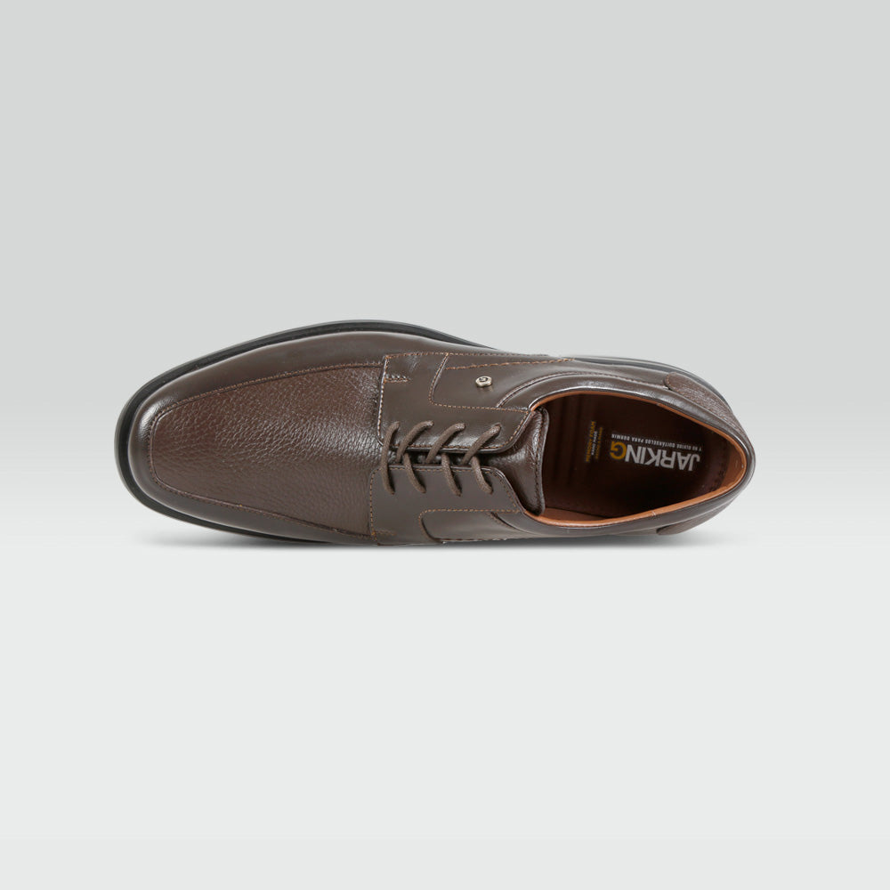 Alexander- Zapato Formal En Piel De Venado con Borrego con Agujetas Jarking   Alexander- Zapato Formal En Piel De Venado con Borrego con Agujetas Jarking