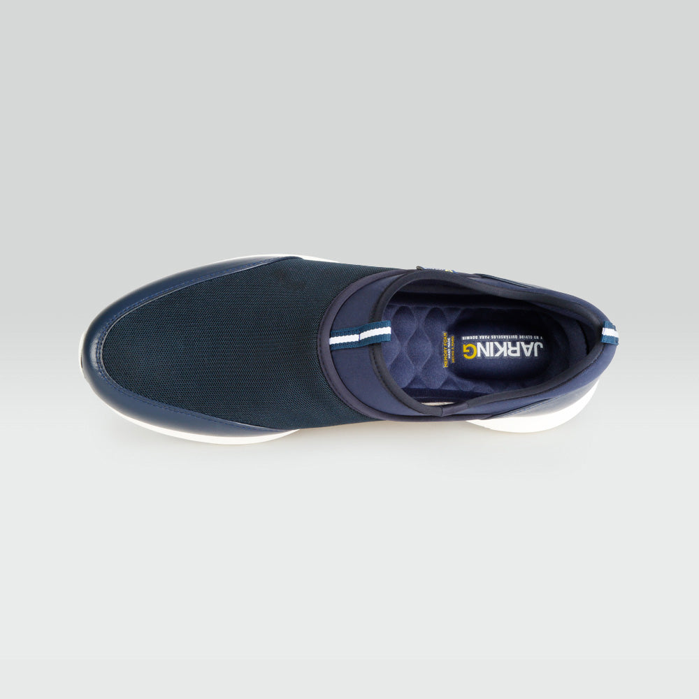 Zapato Urbano de Malla con Borrego Azul Marino