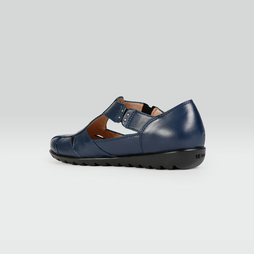 Sandalia Casual Piel de Borrego Azul Sandalia Casual Piel de Borrego Azul
