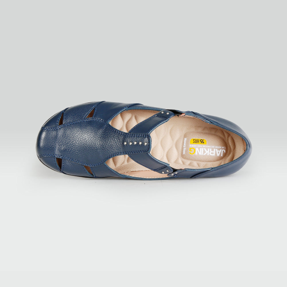 Sandalia Casual Piel de Borrego Azul Sandalia Casual Piel de Borrego Azul