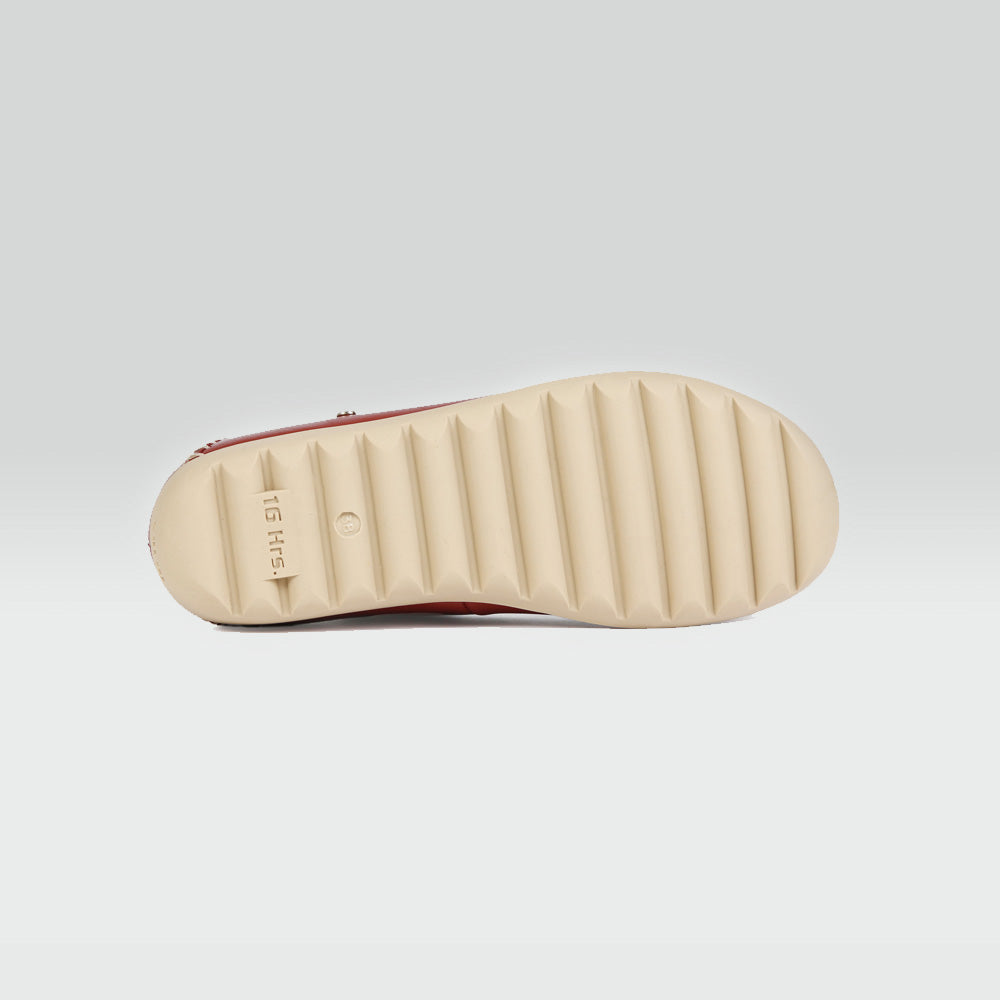 Sandalia Casual Piel de Borrego Naranja Sandalia Casual Piel de Borrego Naranja