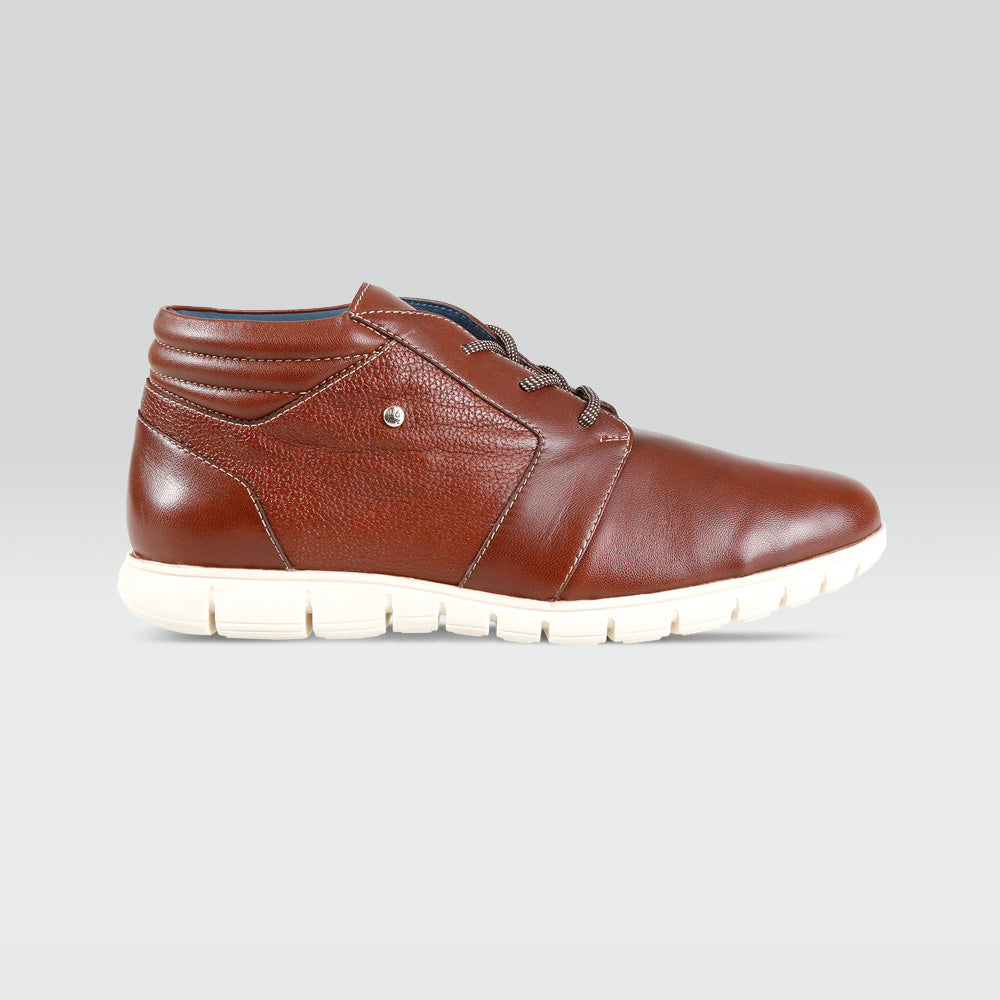 John - Botín Casual Café en Piel de Borrego Café Ultra Flexible Jarking Calzado  John - Botín Casual Café en Piel de Borrego Café Ultra Flexible Jarking Calzado