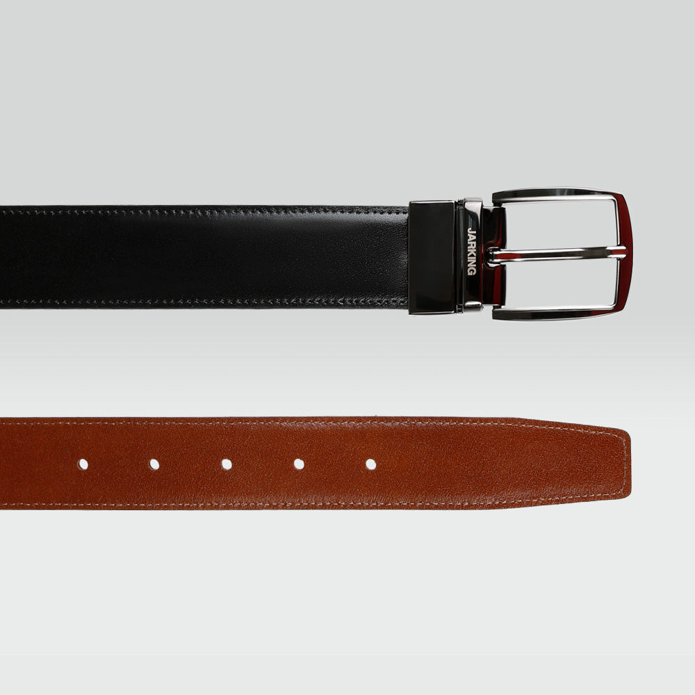 Cinturón de Piel Reversible Negro y Café para Hombre Cinturón de Piel Reversible Negro y Café para Hombre