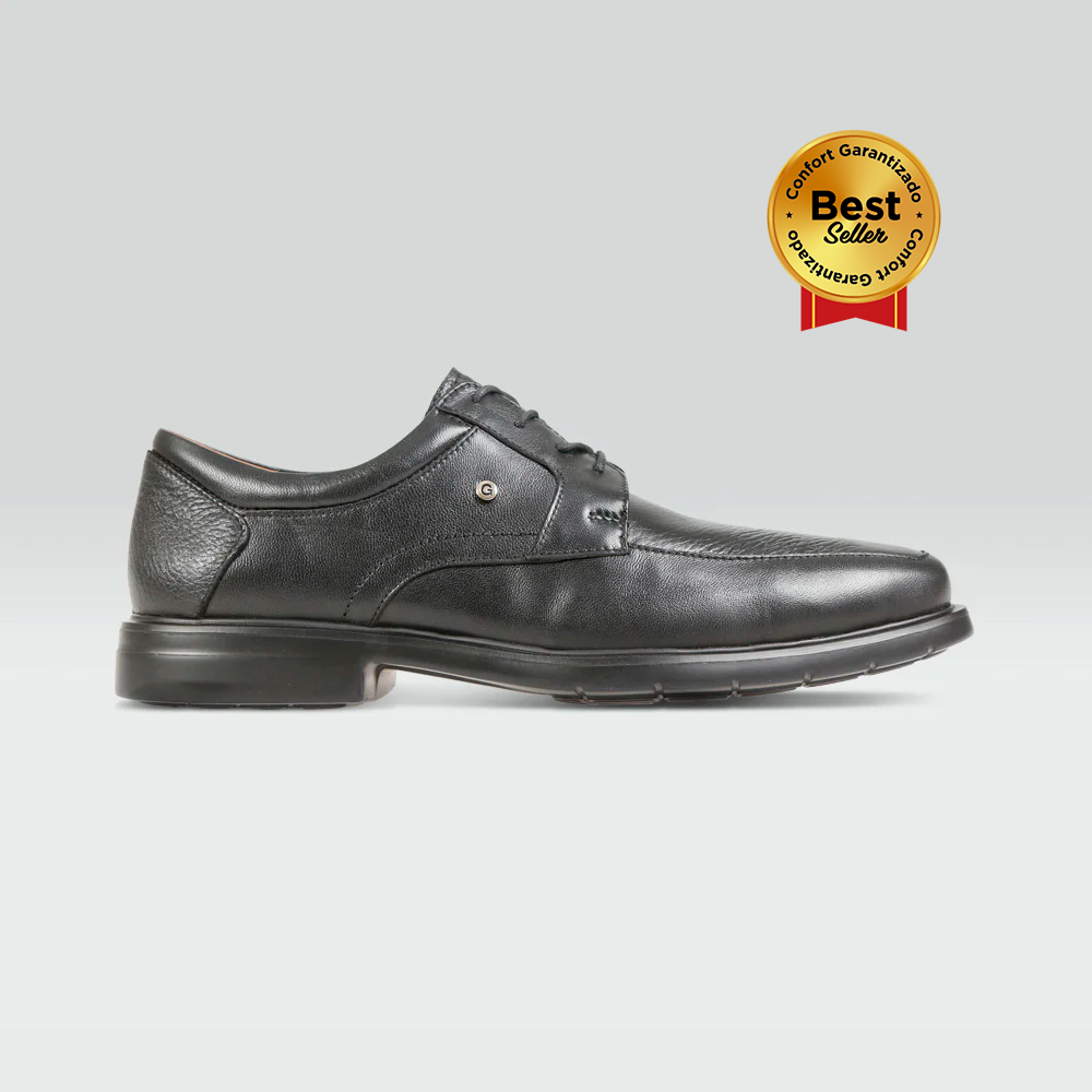 Alexander- Zapato Formal En Piel De Venado con Borrego con Agujetas