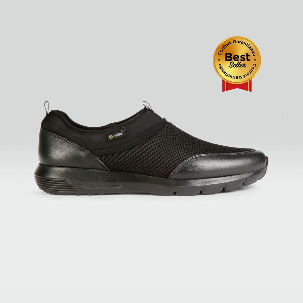 William - Zapato Urbano de Malla con Borrego Negro