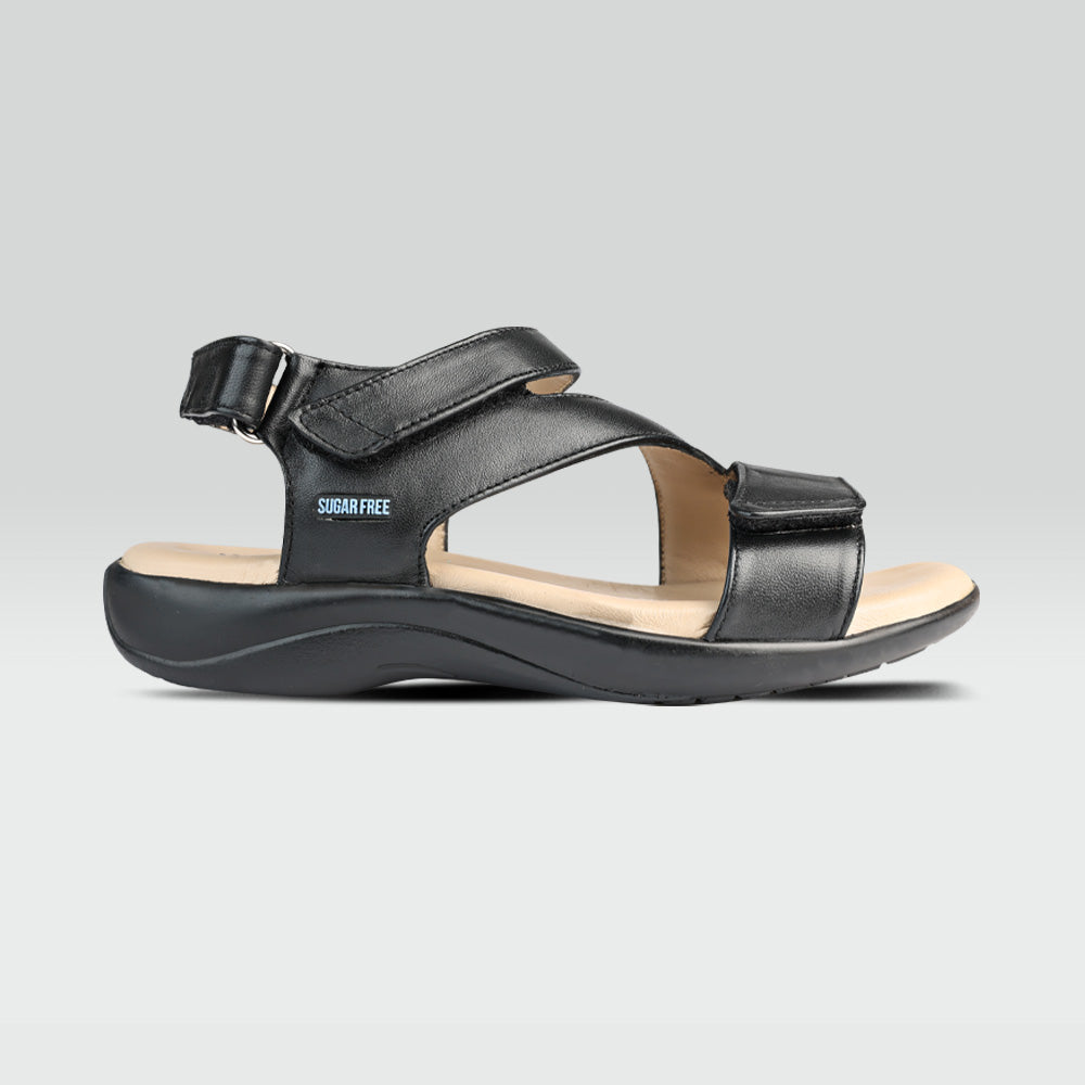 Eli - Sandalia para mujer Piel de Borrego Amplitud Especial.