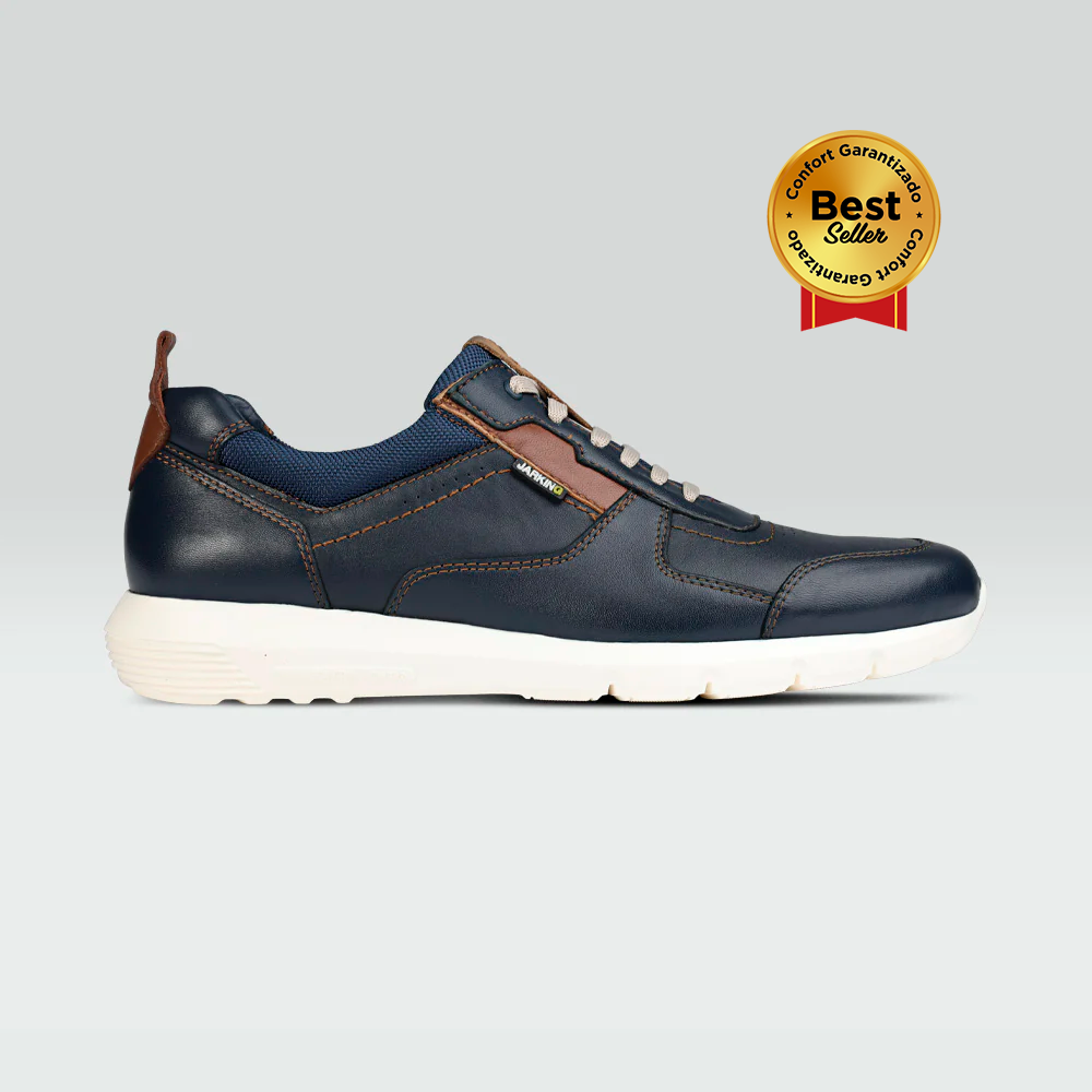 Noah - Sneakers Casuales cómodos para Caballero Piel de Borrego