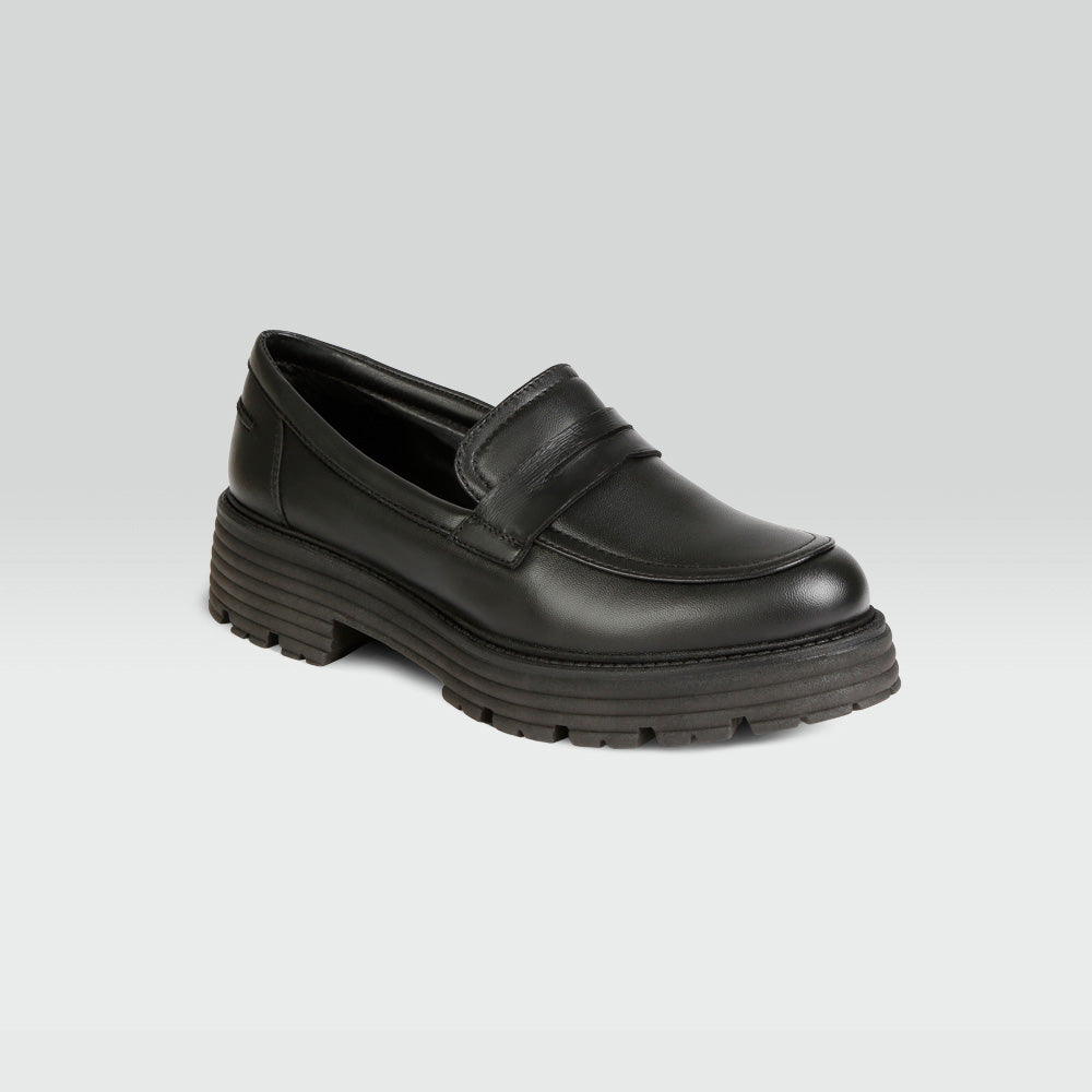  Zapato Casual Negro de Borrego