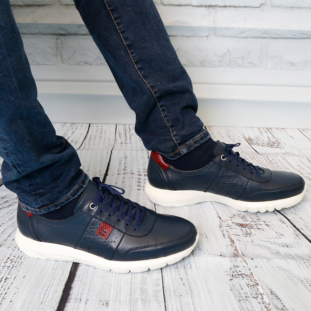 Azul Marino Zapatos Tipo 24 Horas Tenis Para Mujer 101552